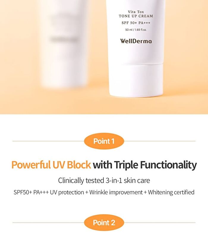 Pumpkin Vita Tox Tone Up Cream - 50ml