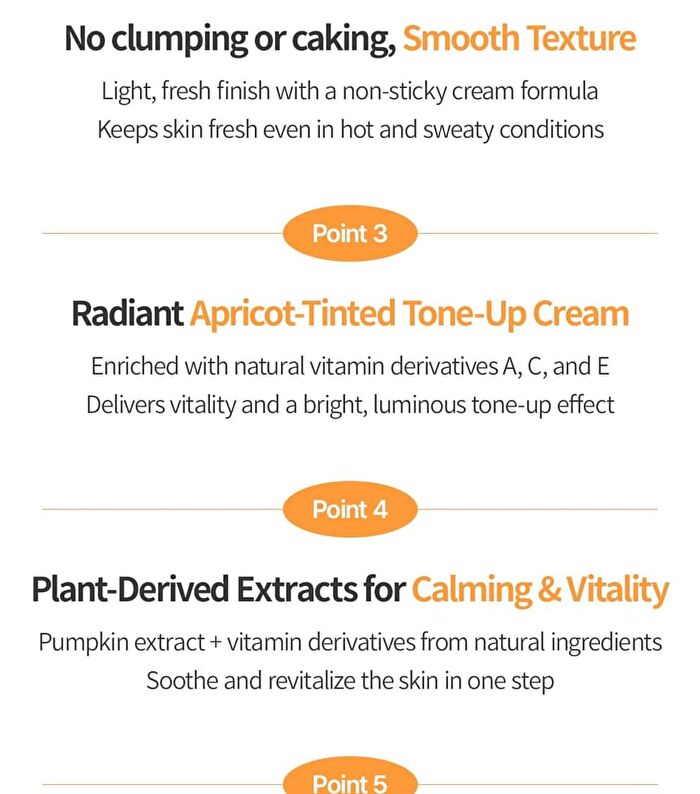 Pumpkin Vita Tox Tone Up Cream - 50ml