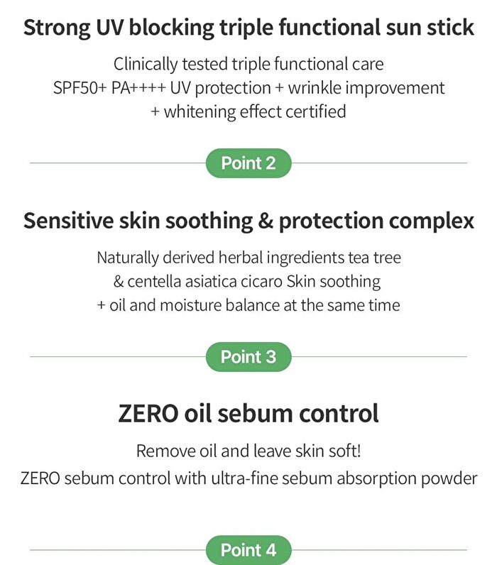 Teatree Herb Tox Cica Sun Stick - 19g