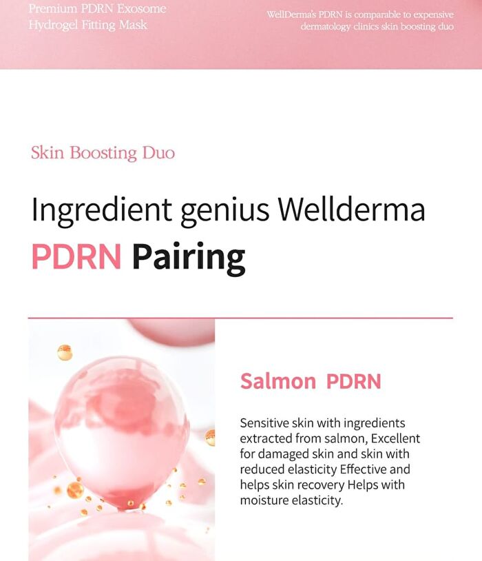 Premium PDRN Exosome Hydrogel Fitting Mask Set - 30g x 4 sheets