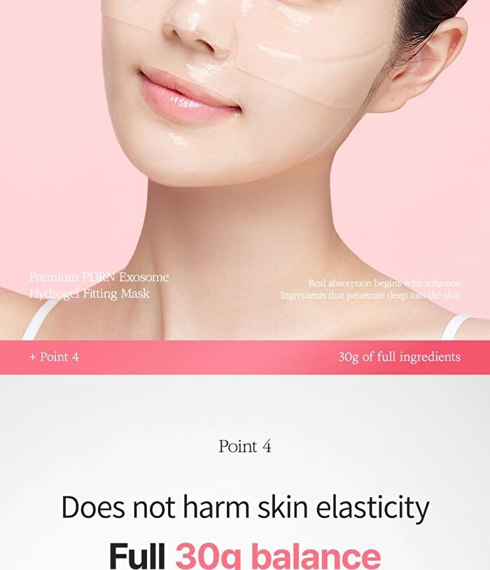 Premium PDRN Exosome Hydrogel Fitting Mask Set - 30g x 4 sheets