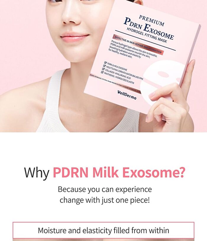 Premium PDRN Exosome Hydrogel Fitting Mask Set - 30g x 4 sheets