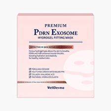 WellDerma Premium PDRN Exosome Hydrogel Fitting Mask Set - 30g x 4 sheets