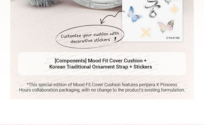 Mood Fit Cover Cushion Princess Hours Collaboration Set - 3 Colors - #02 Ivory Fit