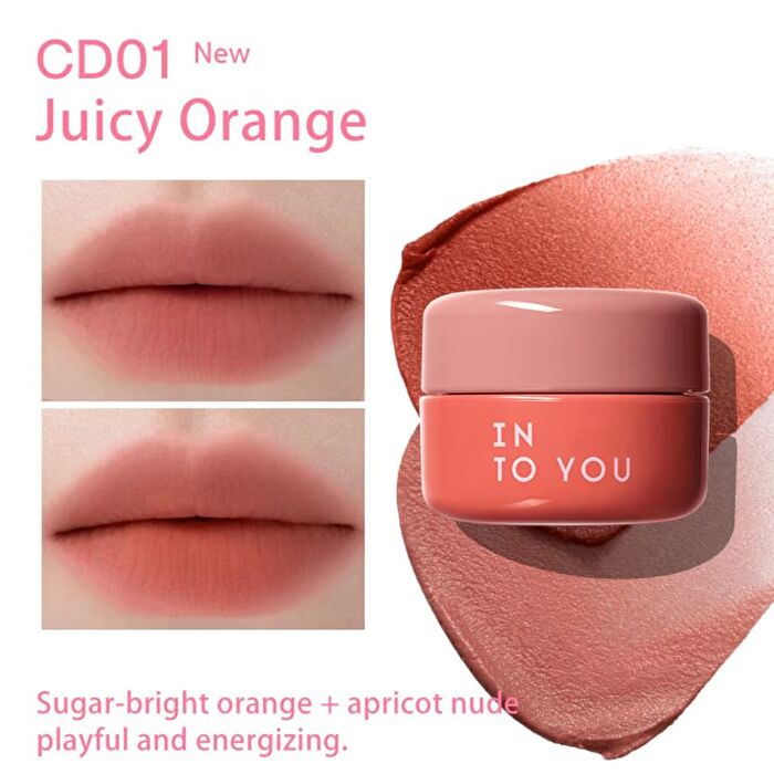 Into You Clash & Dou Lip Mud - 6 Colors - #CD01 Juicy Orange - 5g