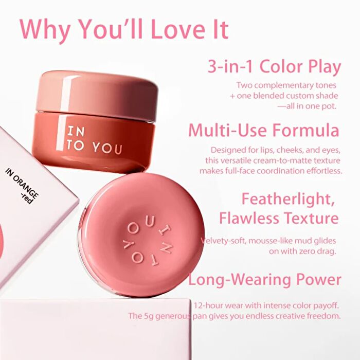 Into You Clash & Dou Lip Mud - 6 Colors - #CD02 Candy Pop - 5g
