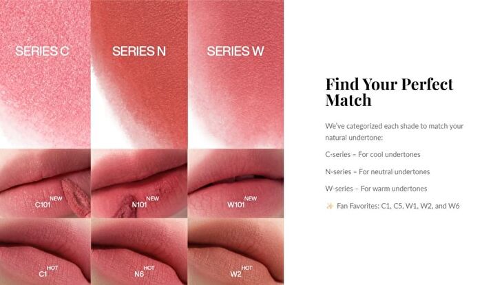 Into You Airy Touch Moist Lip Mud - 5 Colors - #C101 Peach Pop - 2.1g  (2.0 ver)