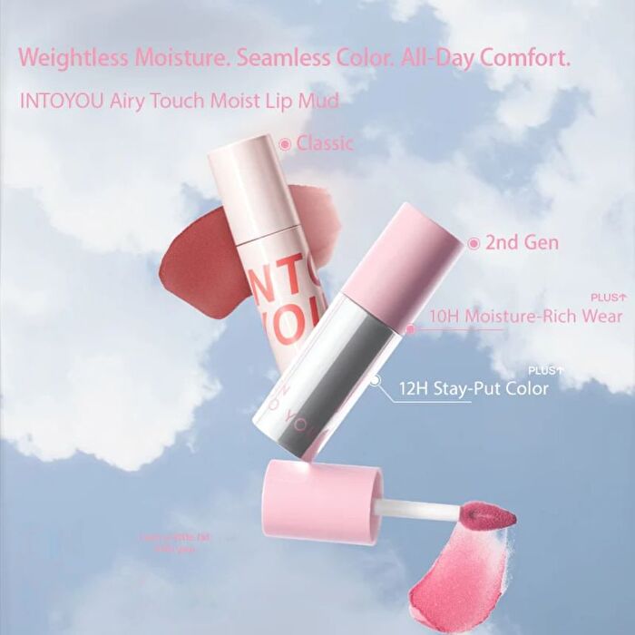Into You Airy Touch Moist Lip Mud - 5 Colors - #C103 Taro Ice - 2.1g  (2.0 ver)