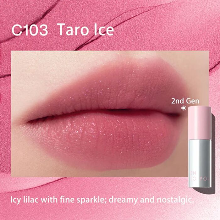Into You Airy Touch Moist Lip Mud - 5 Colors - #N101 Hawthorn Bloom - 2.1g  (2.0 ver)