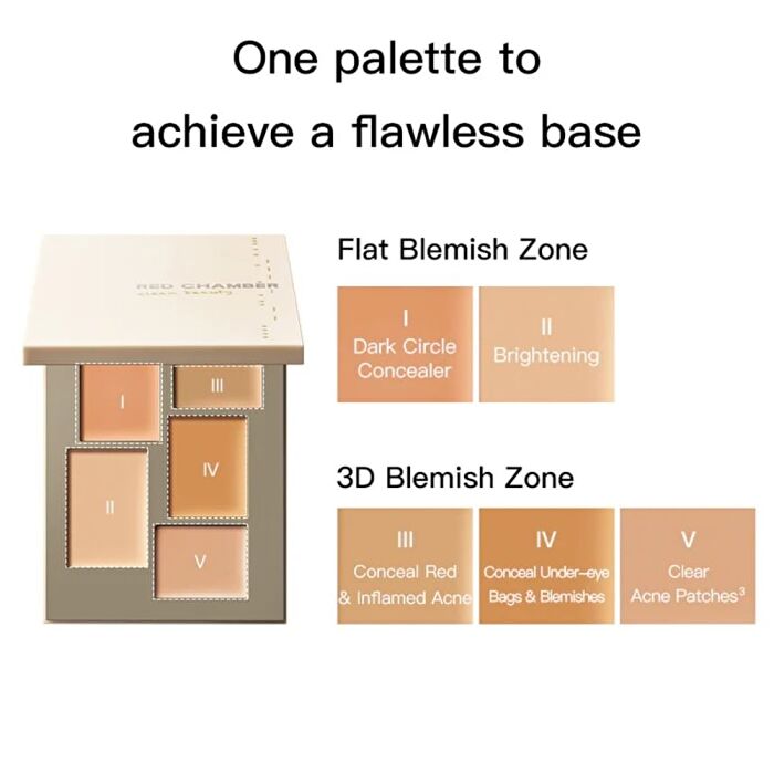 Red Chamber Haruki Concealer Palette - #PC400 - 6.8g