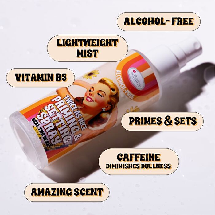 theBalm Twice as Nice : Priming & Setting Spray - Spray - 100 ml