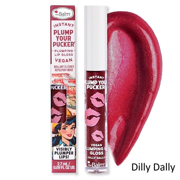 theBalm Instant Plump Your Pucker : Plumping Lip Gloss - 7 Colors - Howdy Honey - 2.7ml