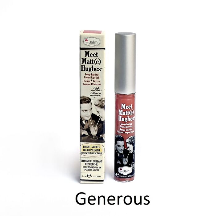 theBalm Meet Matte Hughes : Matte Liquid Lipstick - 12 Colors - Generous - 7.4ml