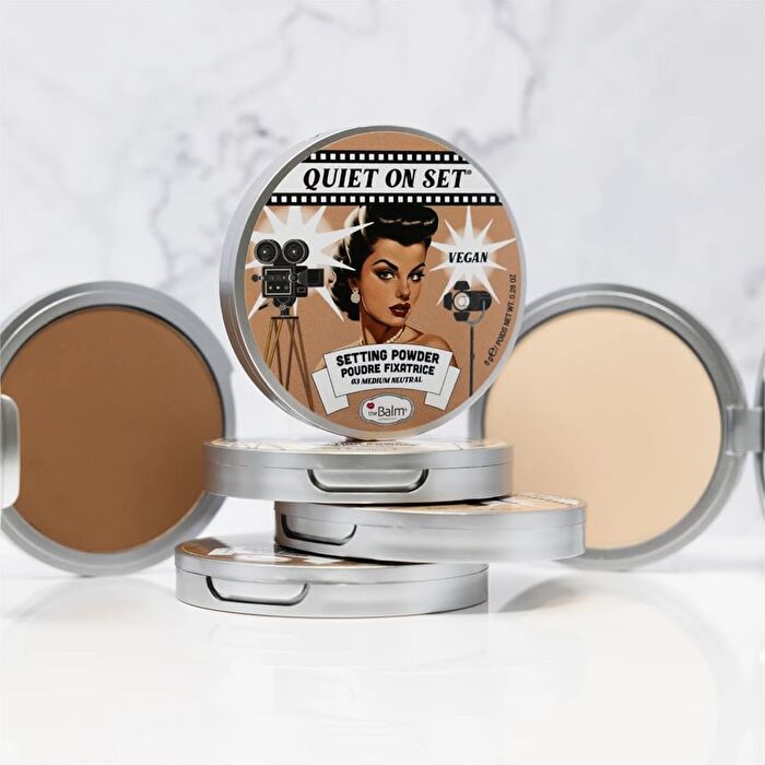 theBalm Quiet on Set : Setting Powder - 4 Colors - 03# Medium Neutral - 8g