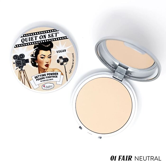 theBalm Quiet on Set : Setting Powder - 4 Colors - 03# Medium Neutral - 8g