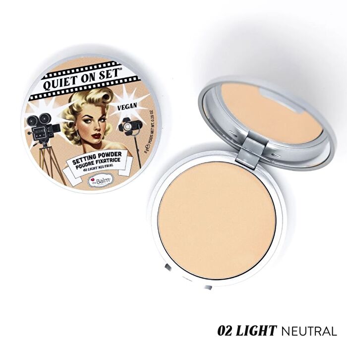 theBalm Quiet on Set : Setting Powder - 4 Colors - 03# Medium Neutral - 8g