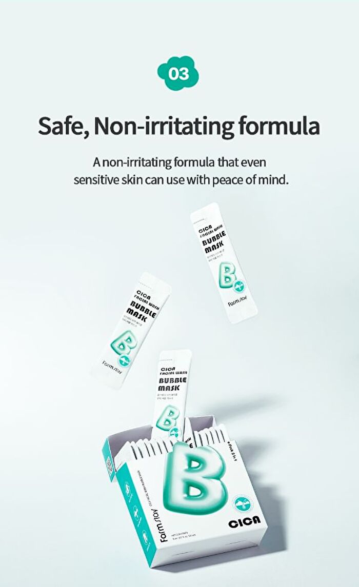 Facial Wash Bubble Mask Set - 2 Types - Cica