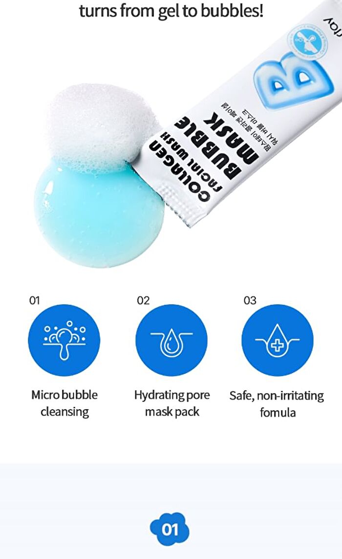 Facial Wash Bubble Mask Set - 2 Types - Cica