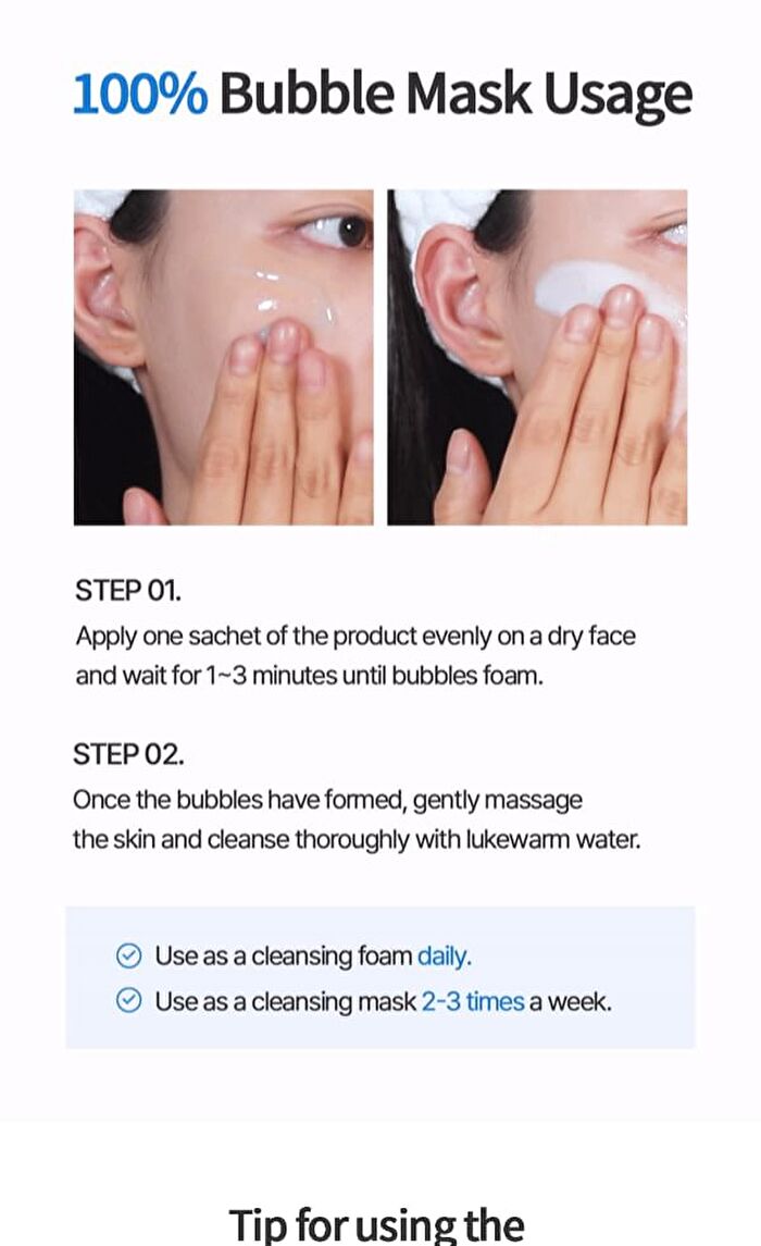 Facial Wash Bubble Mask Set - 2 Types - Cica