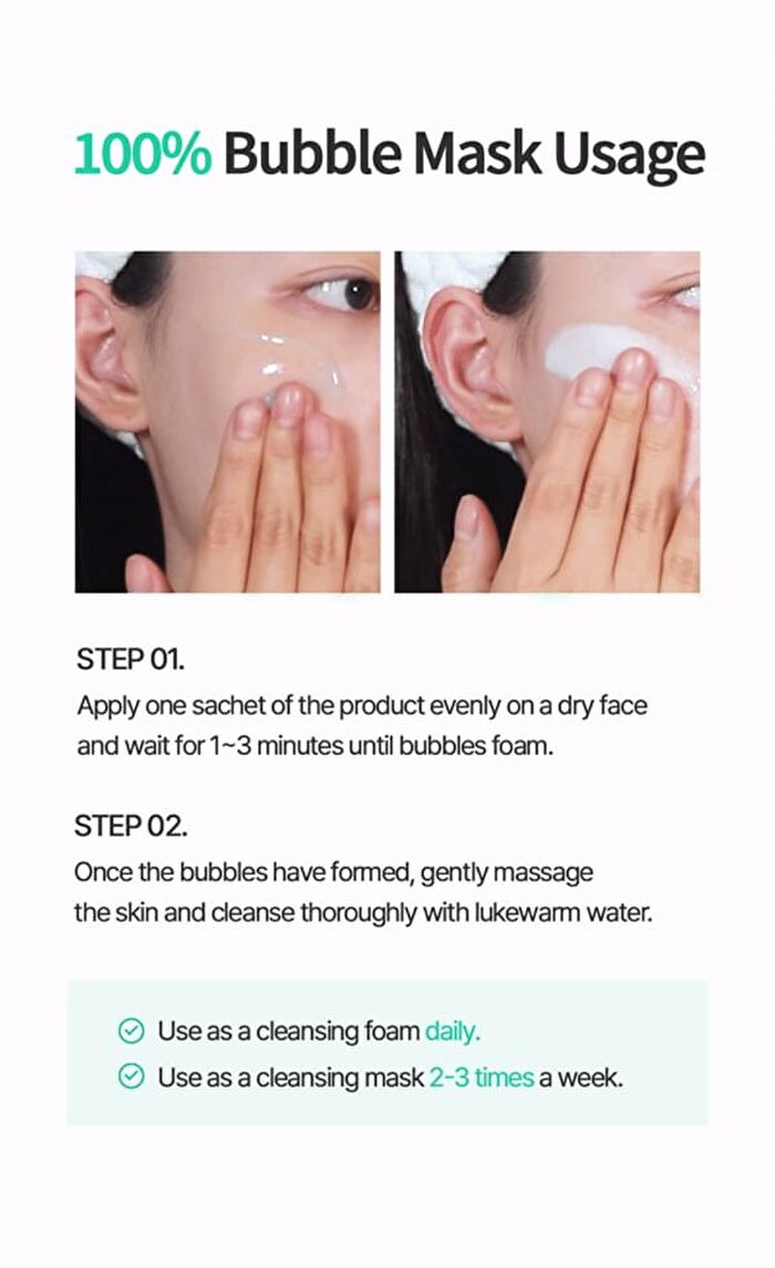 Facial Wash Bubble Mask Set - 2 Types - Collagen