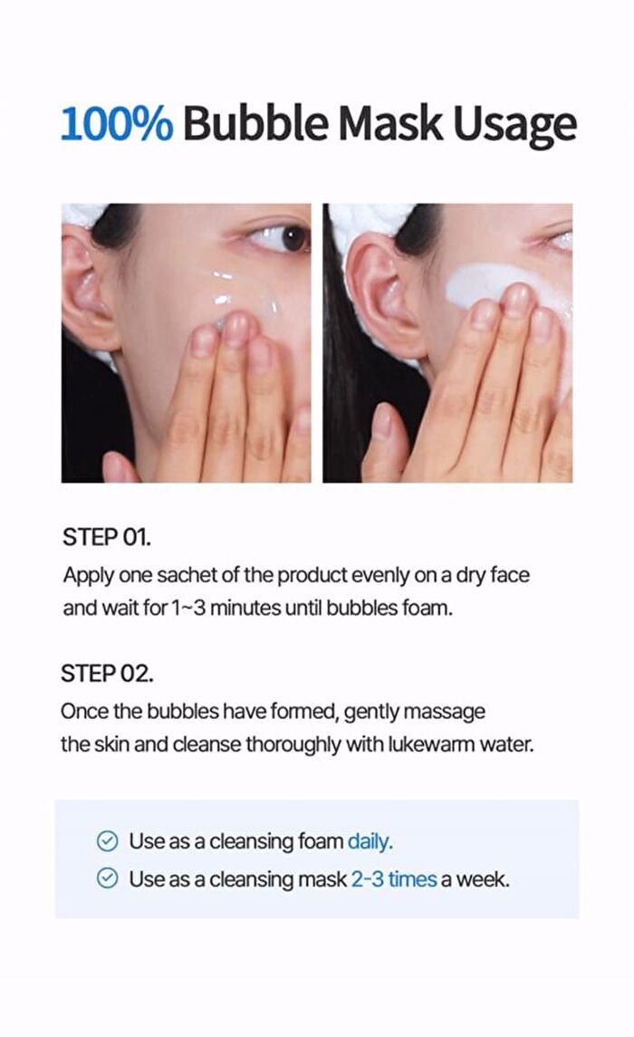 Facial Wash Bubble Mask Set - 2 Types - Collagen