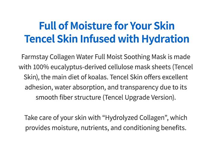 Collagen Water Full Moist Soothing Mask Set - 27ml x 10 sheets