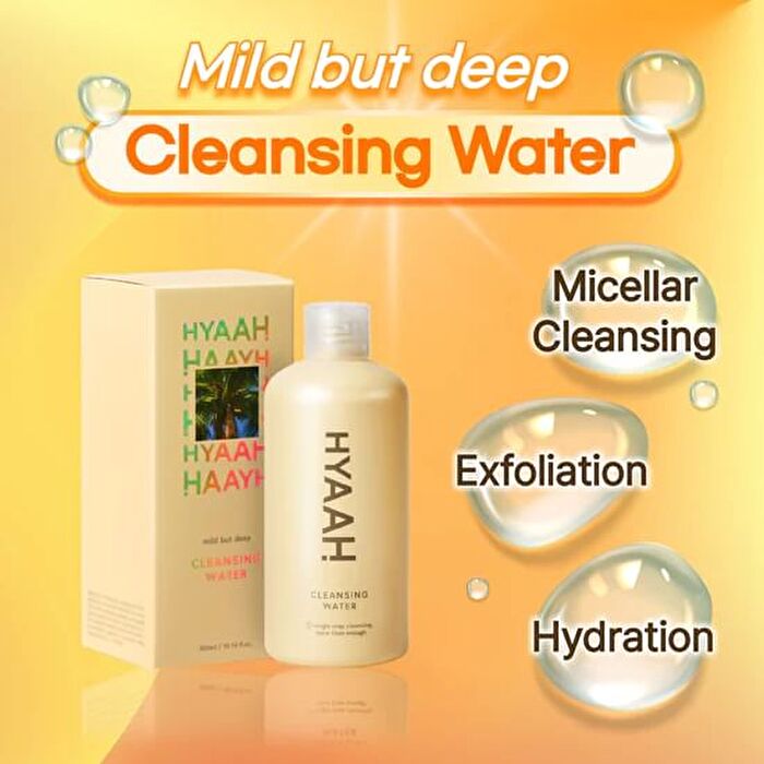 Hyaah Mild But Deep Cleansing Water - 300ml