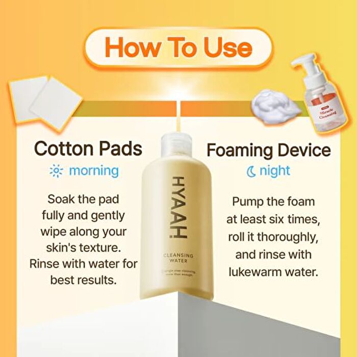 Hyaah Mild But Deep Cleansing Water - 300ml