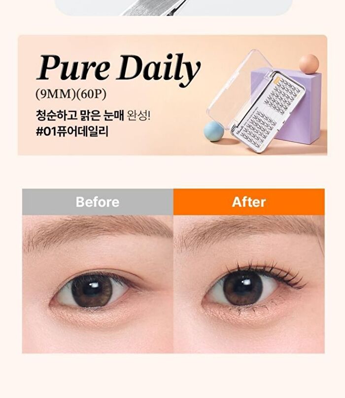 Point Piece Lashes - 2 Types - 2025 Version - #02 Clear Daily