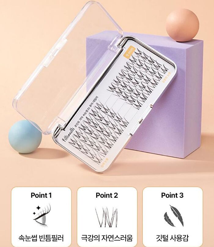 Point Piece Lashes - 2 Types - 2025 Version - #02 Clear Daily
