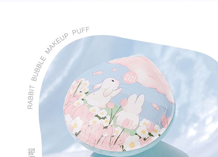 Rabbit Bubble Makeup Puff - 2 Types - #01 Green - 1pcs