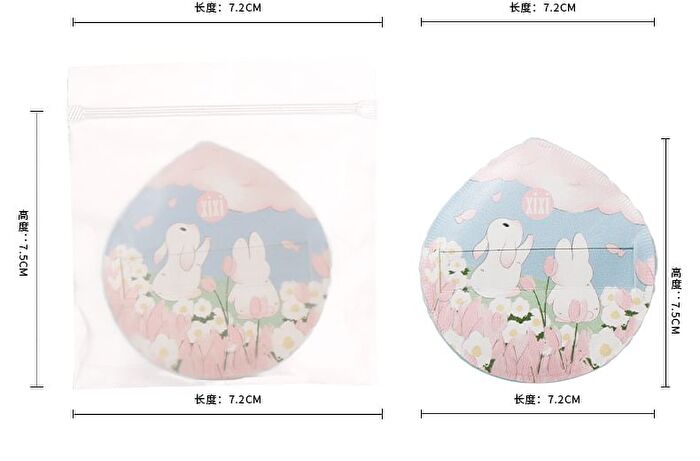 Rabbit Bubble Makeup Puff - 2 Types - #01 Green - 1pcs