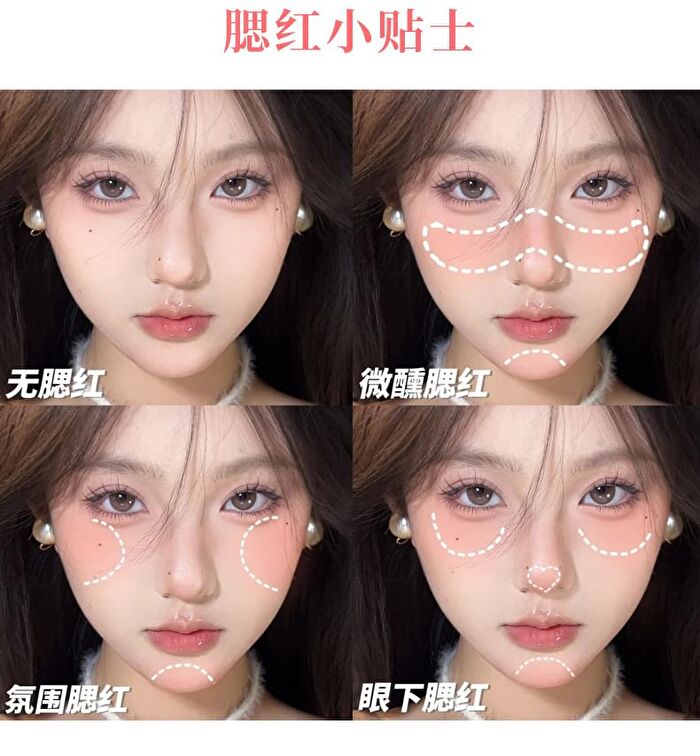 Rabbit Poof Wake Up Spring Translucent Blush - 6 Colors - #05 Milky Rabbit - 2.3g