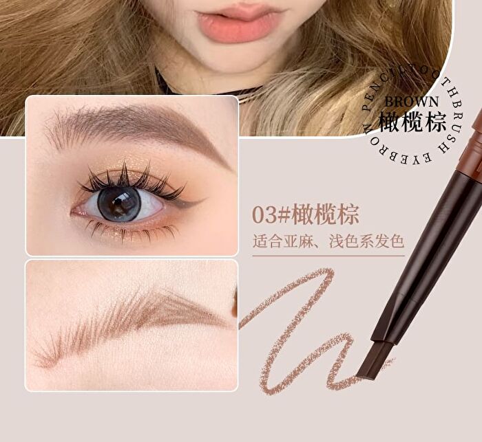 Toothbrush Eyebrow Pencil - 4 Colors - #01 Graphite Black - 350mg