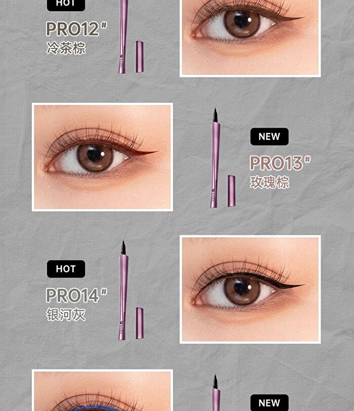 Rozo Precision Micro Sculpt Liquid Eyeliner - 5 Colors - PRO11# Midnight Black - 400mg