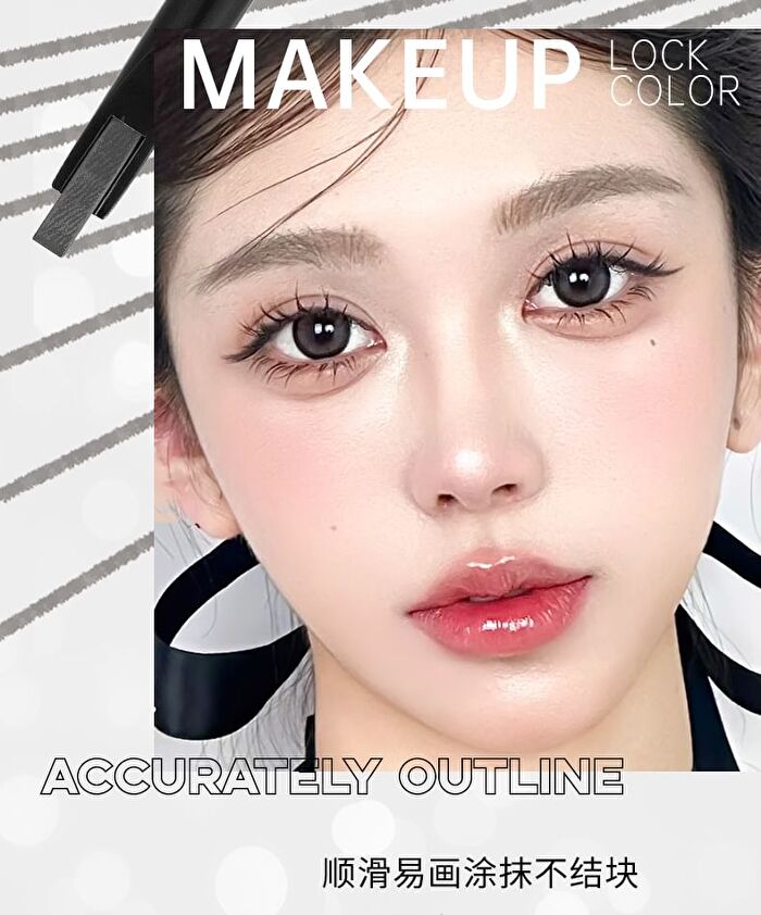 Rozo Blade Sculpting Long-Lasting Eyebrow Pen  - 3 Colors - KD03# Milk Tea Brown - 240mg