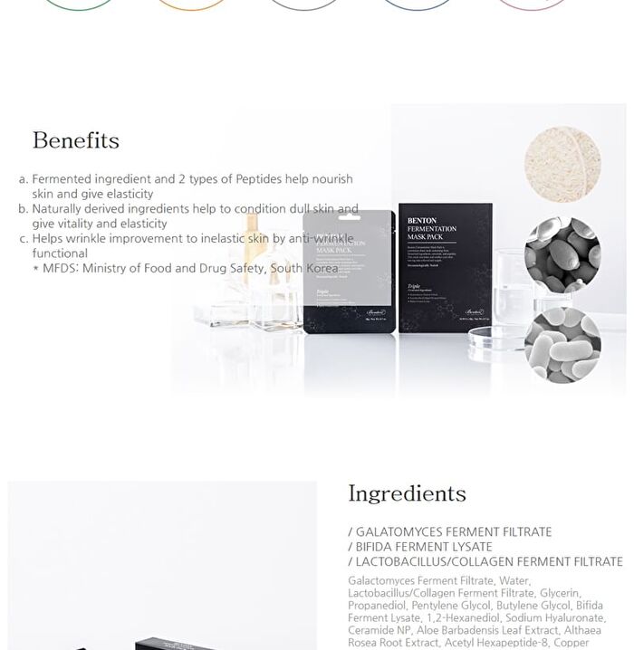 Fermentation Mask Pack Set - 2025 Version - 20g x 10 sheets
