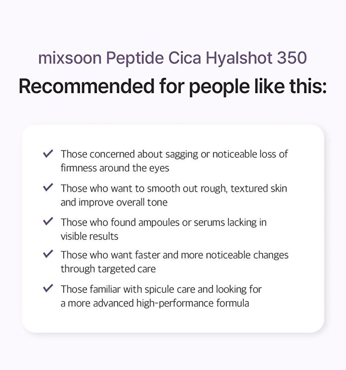 mixsoon Peptide Cica Hyalshot 350 - 30ml