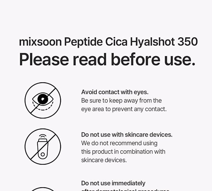mixsoon Peptide Cica Hyalshot 350 - 30ml