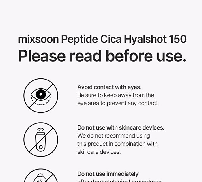 mixsoon Peptide Cica Hyalshot 150 - 50ml