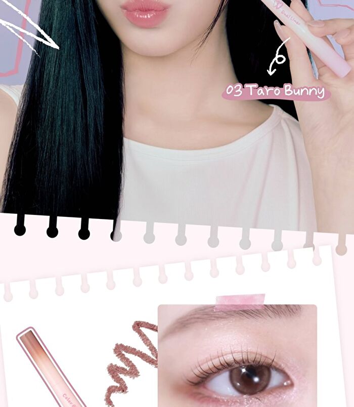 Color Play Dual Liner - 5 Colors - #02 BeBe Pink