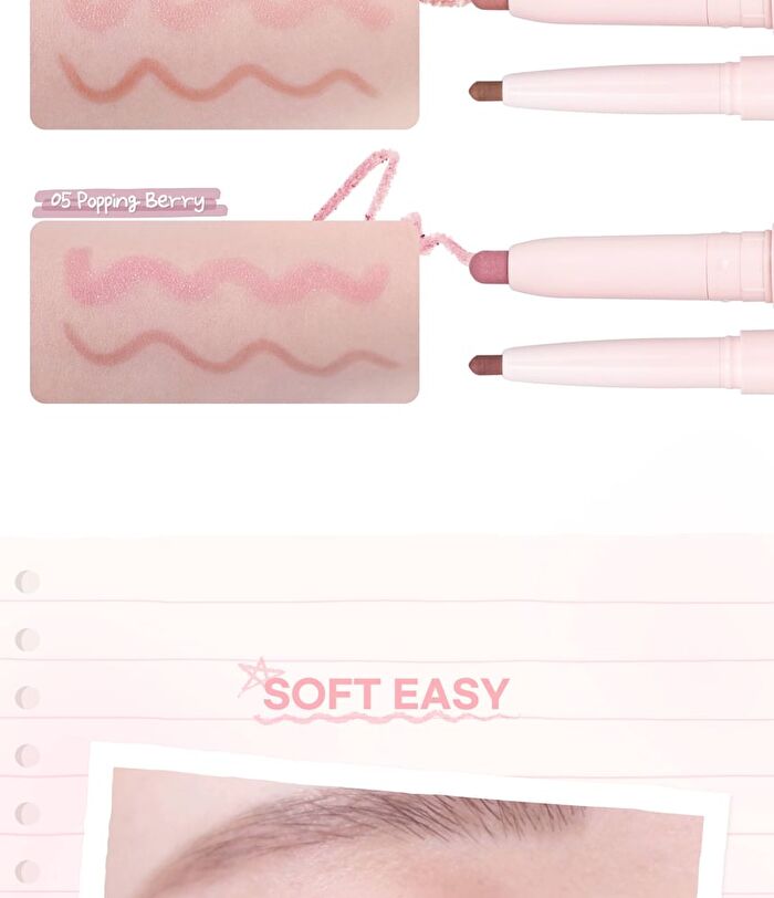 Color Play Dual Liner - 5 Colors - #05 Popping Berry