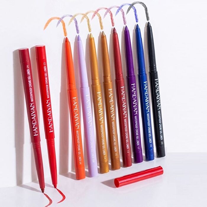 Waterproof Creme Gel Eyeliner Set - 3 Types - Set B (0.2g x 6pcs)