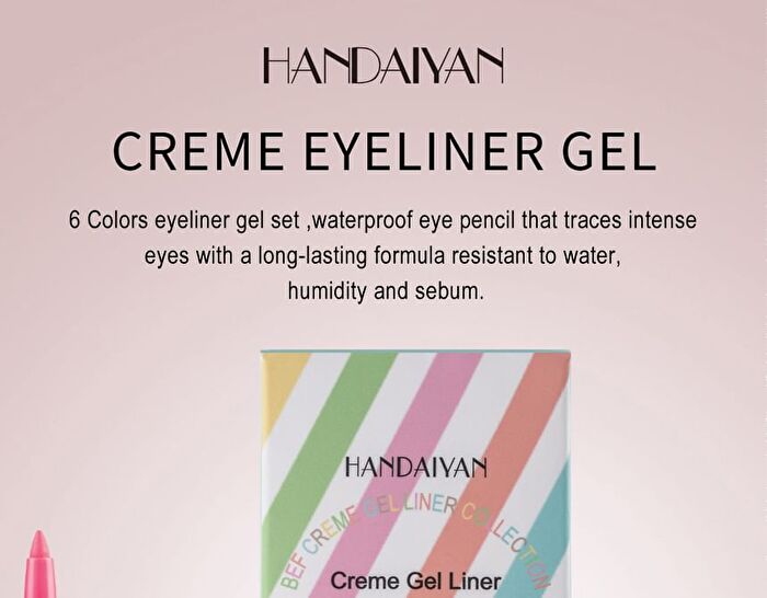 Waterproof Creme Gel Eyeliner Set - 3 Types - Set B (0.2g x 6pcs)