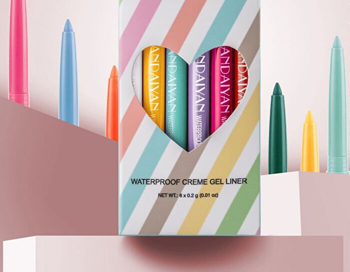 Waterproof Creme Gel Eyeliner Set - 3 Types - Set B (0.2g x 6pcs)