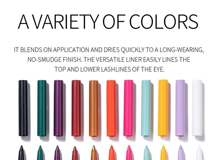 Waterproof Creme Gel Eyeliner Set - 3 Types - Set B (0.2g x 6pcs)