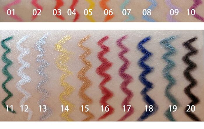 Waterproof Creme Gel Eyeliner Set - 3 Types - Set B (0.2g x 6pcs)