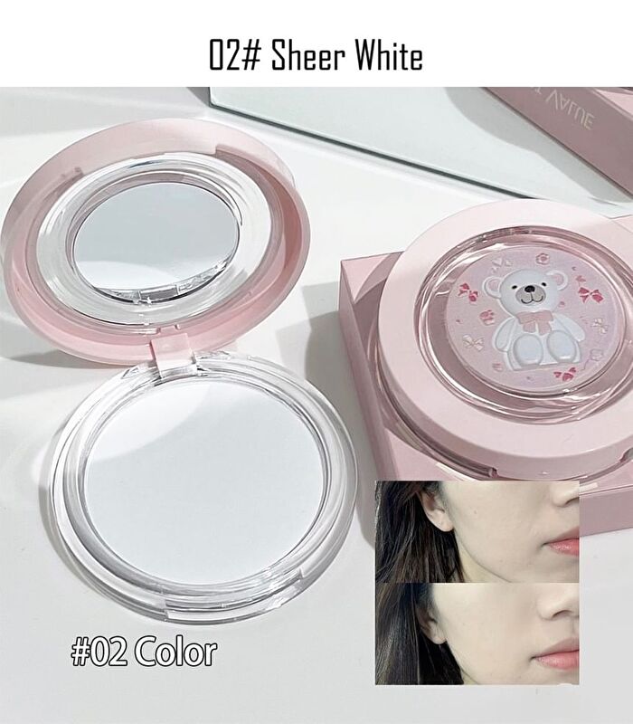 Bow Teddy Matte Pressed Powder - 4 Shades - 04# Light Pink  - 10g