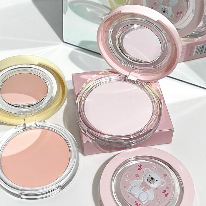 Bow Teddy Matte Pressed Powder - 4 Shades - 04# Light Pink  - 10g