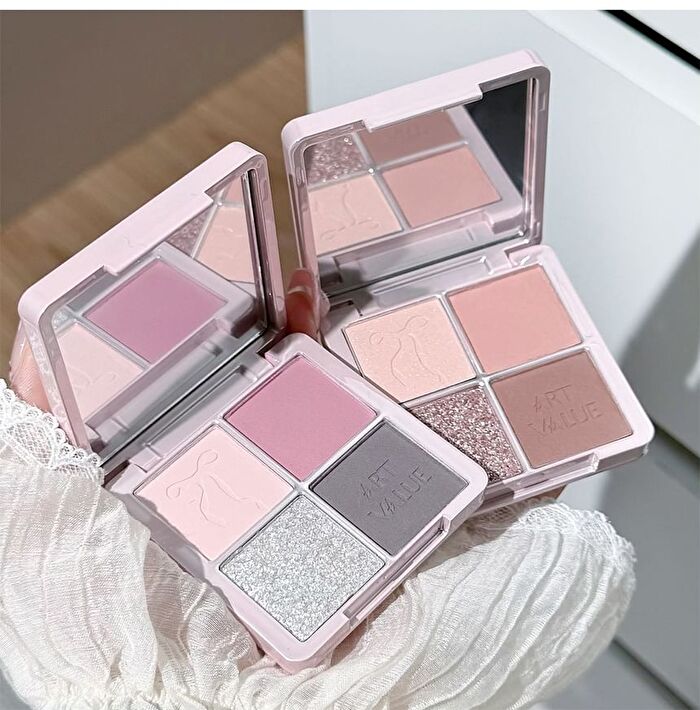 Butterfly Pact Series 4-Color Eyeshadow Palette - 6 Types - 06# Stone Edition - 8g
